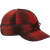 The Original Stormy Kromer Cap: a wool, six-panel winter cap with a pulldown earband, brim and tie in the front.