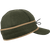Side view of Stormy Kromer Mackinaw Cap: a six-panel wool winter cap with a pulldown earband and a tie in the front.