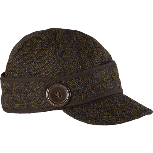 The Button Up Cap With HARRIS TWEED