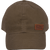 Front view of the Waxed Cotton Curveball Cap: A traditional baseball cap made in solid waxed cotton fabric with a leather Stormy Kromer logo patch on the front.