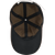 Inside view of the Waxed Cotton Curveball Cap, showing the taped seams and dark underbrim.