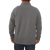 On model, back view of the Forge Quarter Zip: A quarter-zip men's pullover with raglan sleeves and a left chest zip pocket.