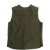 Back view of the Button Vest: A traditional button-front wool vest. The back includes the embroidered Stormy Kromer signature on the center back.