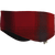 Side view of red/black plaid headband